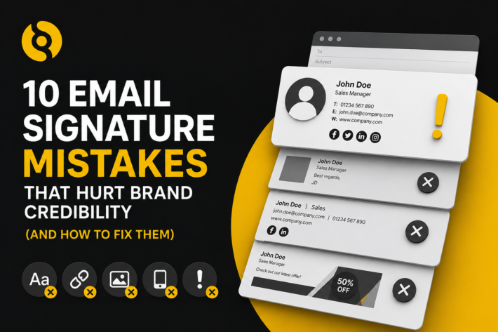 email signature mistakes that hurt brand credibility