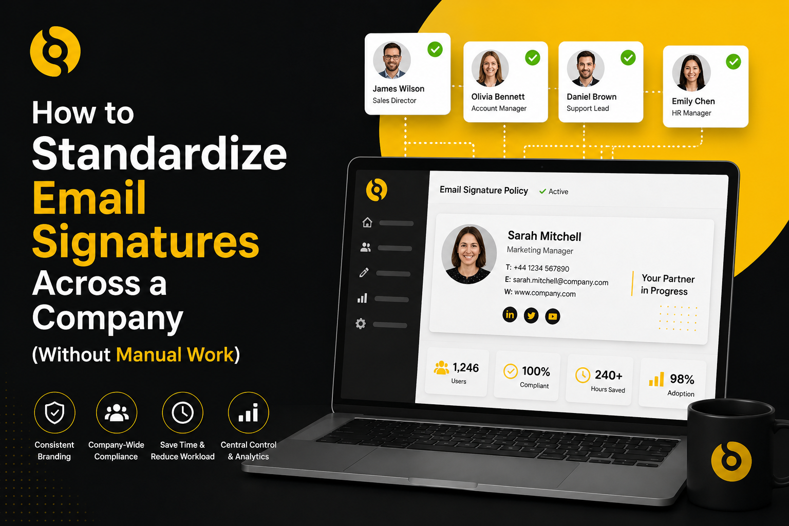 How to Standardise Company Email Signatures Without Manual Work