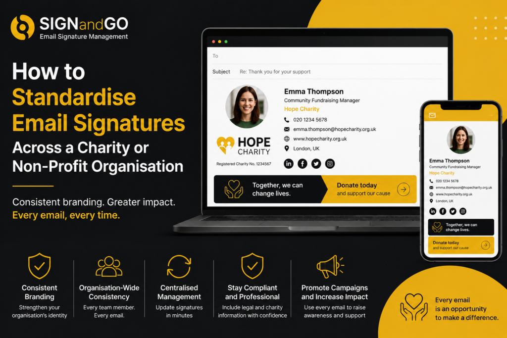 How to Standardise Email Signatures Across a Charity or Non-Profit Organisation