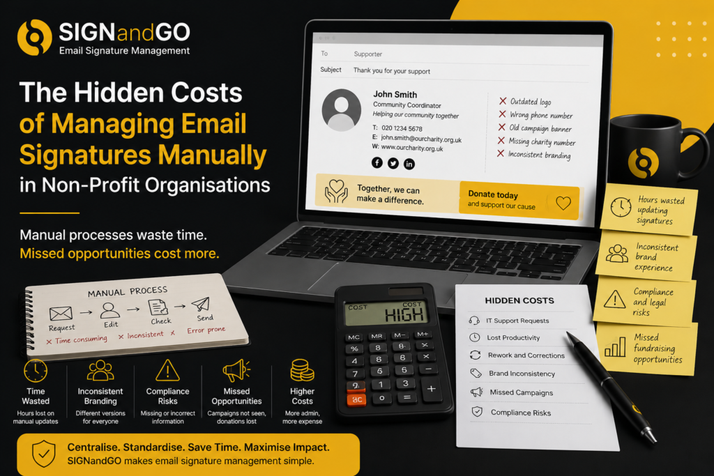 Hidden Costs of Managing Email Signatures Manually in Non-Profit Organisations